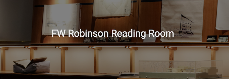 Screenshot of FW Robinson Reading Room page header image