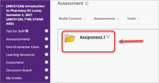 assignment folder