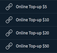 Top-up amount options