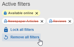 Remove all filters