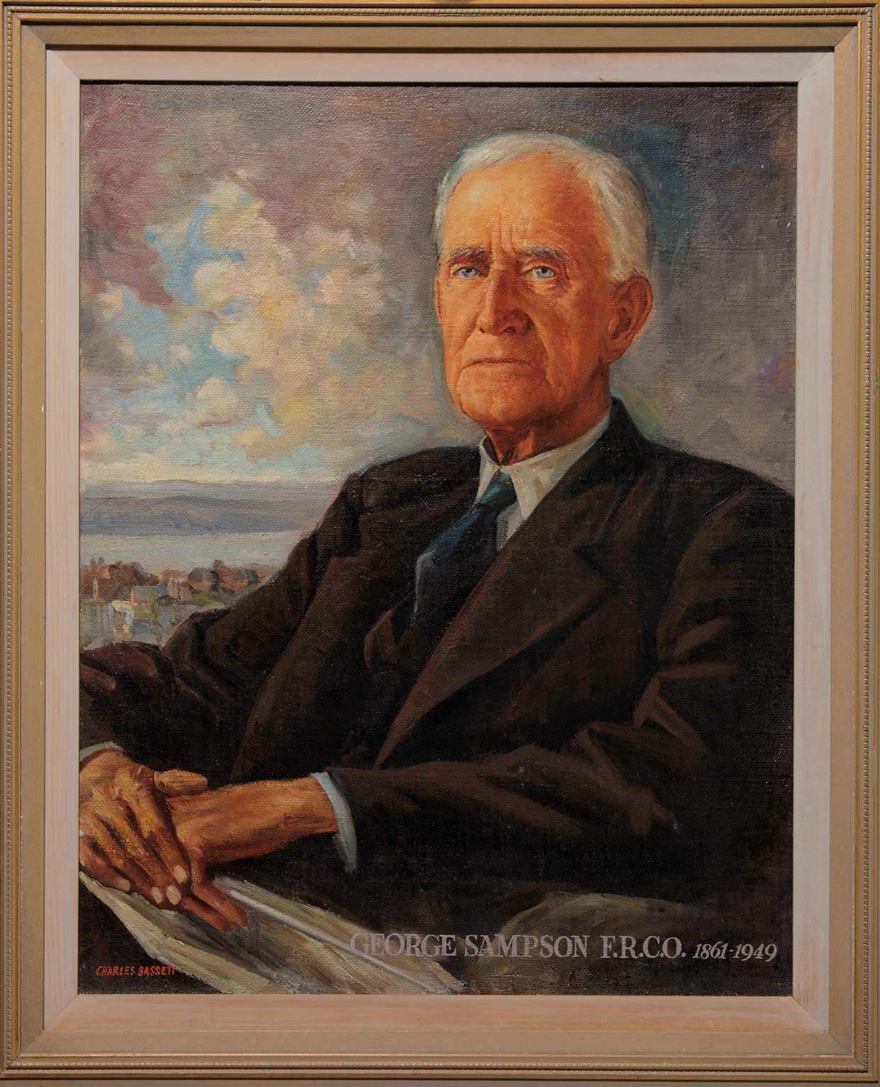 Portrait of George Sampson by Charles Bassett