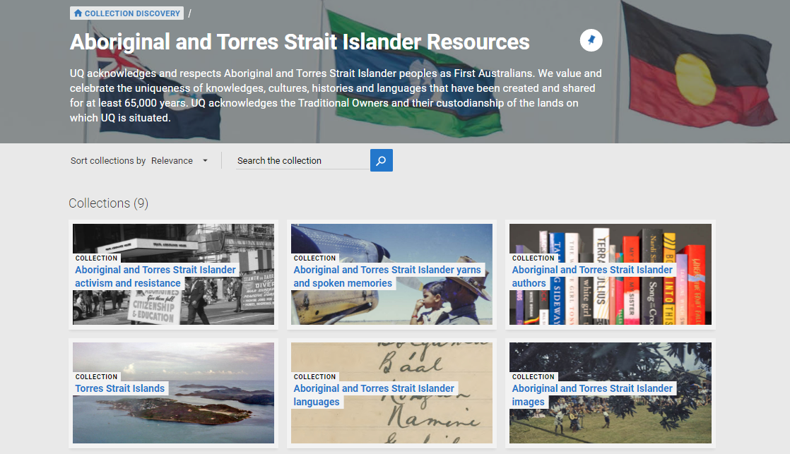  Nine collections featured within Aboriginal and Torres Strait Islander Resources