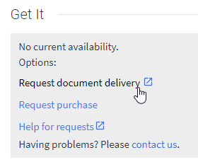 Get It Request options when a resource is not available