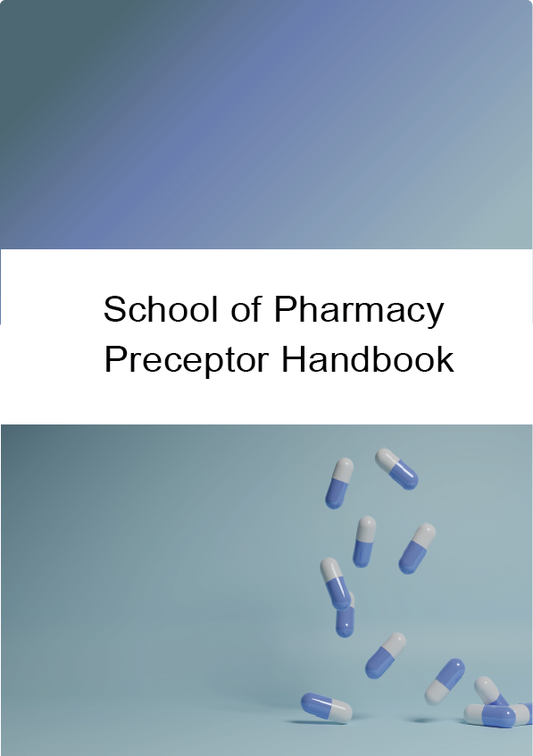 Cover of School of Pharmacy Preceptor Handbook