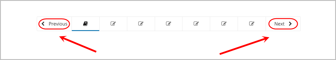 next and previous buttons in edx edge