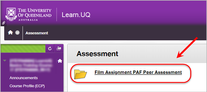 assessment folder