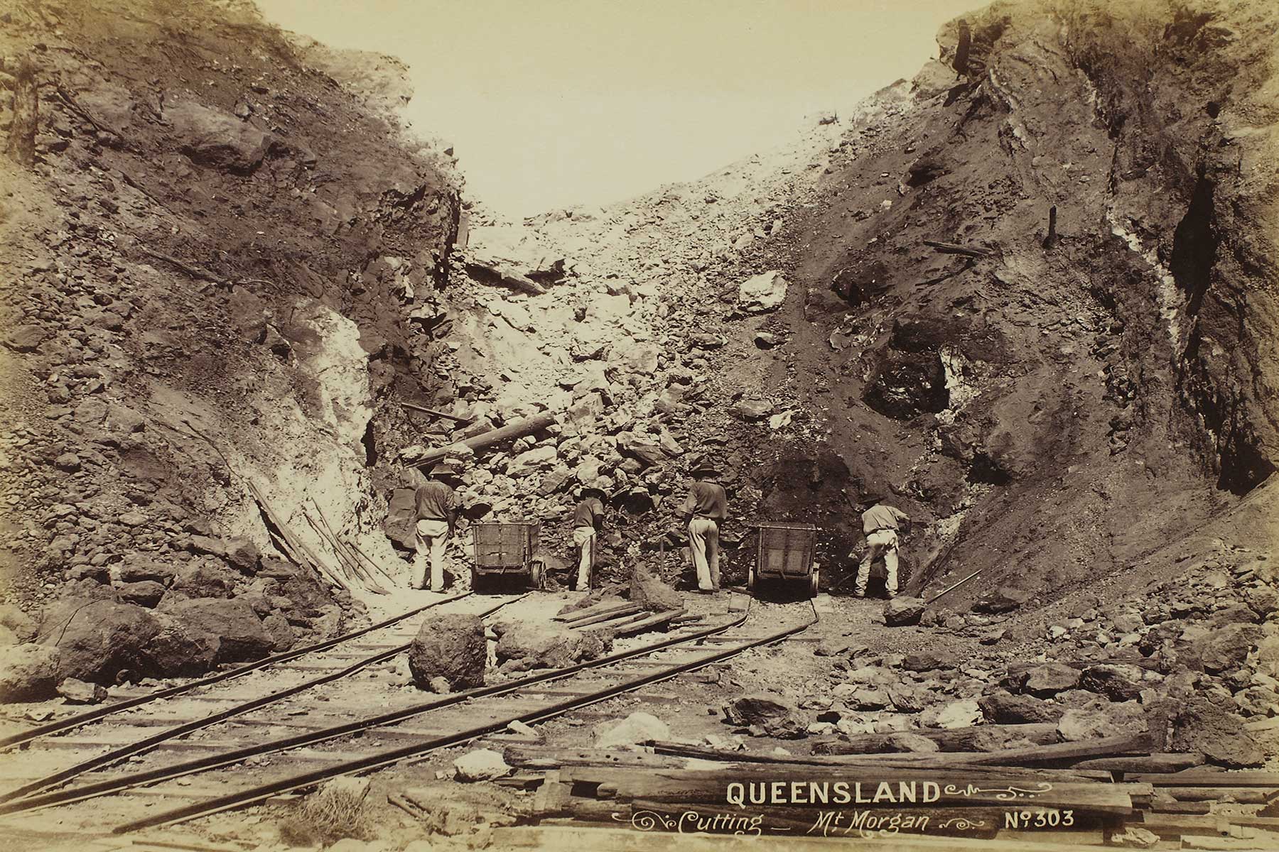 Mining at Mt Morgan, QLD, c1890s