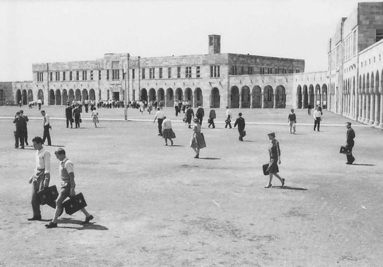 students in the great court