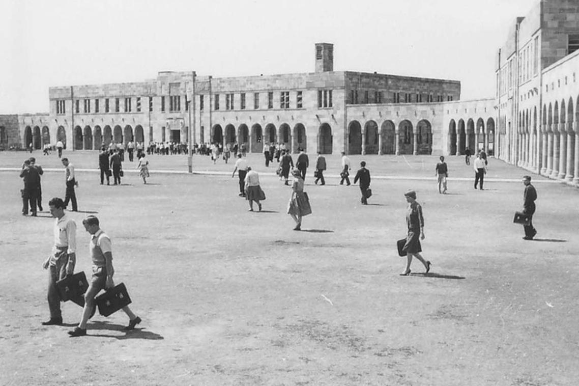 students in the great court